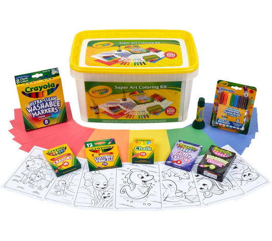 Super Art Coloring Kit, 100+ Pcs - US 8713
