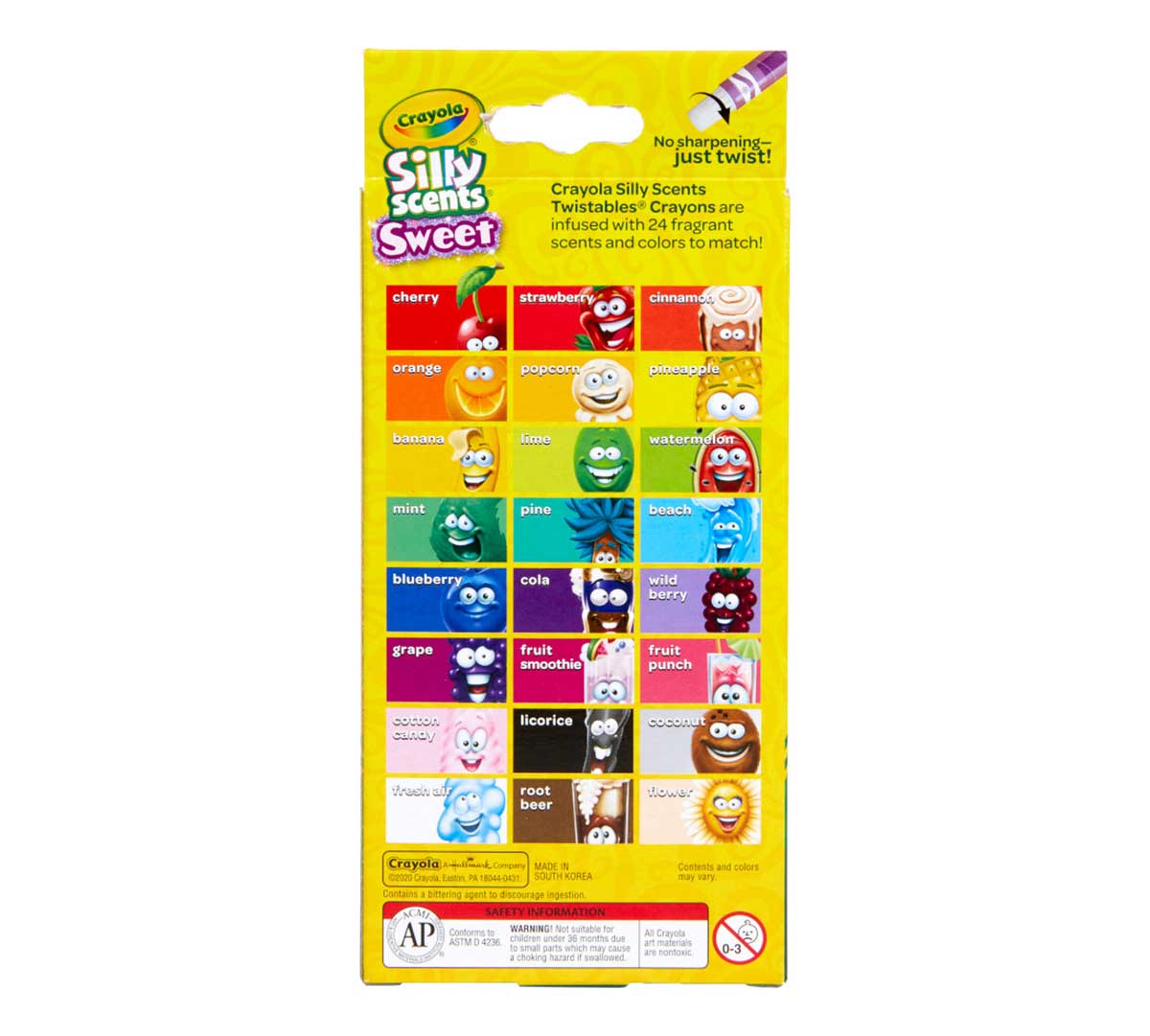 Silly Scents Mini Twistables Scented Crayons, 24 Count - US 7922