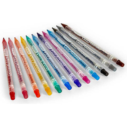 Silly Scents Twistables Colored Pencils, Sweet Scents, 12 Count - US 6204