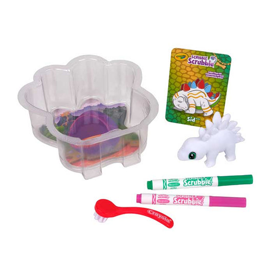 Scribble Scrubbie Dinosaur Mini Tub Set - US 8703