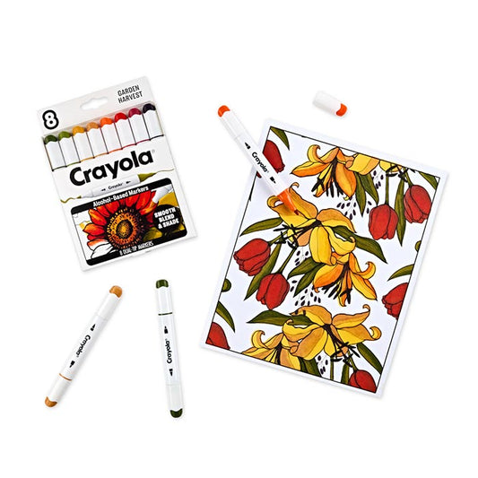 Crayola Color Collections Dual-Tip Alcohol-Based Markers - Garden Harvest (8ct) - US 6049