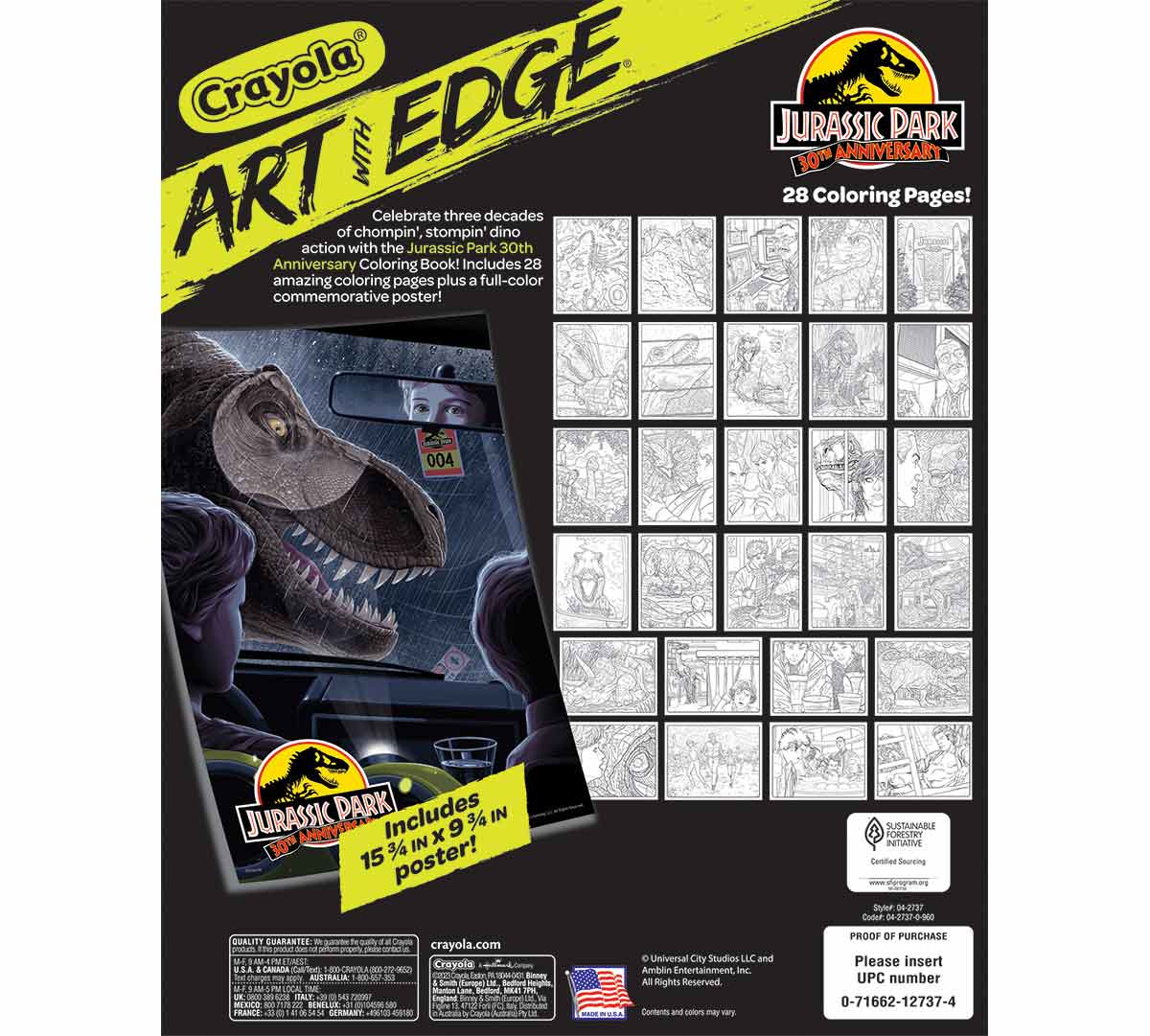 Art with Edge Jurassic Park 30th Anniversary Coloring Pages - US 5539