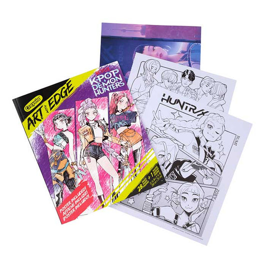 Art with Edge K-Pop Demon Hunters, 28 Coloring Pages - US 9684