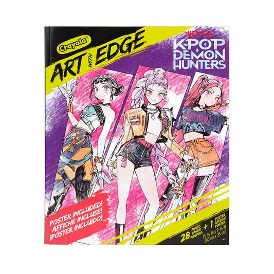 Art with Edge K-Pop Demon Hunters, 28 Coloring Pages - US 9684