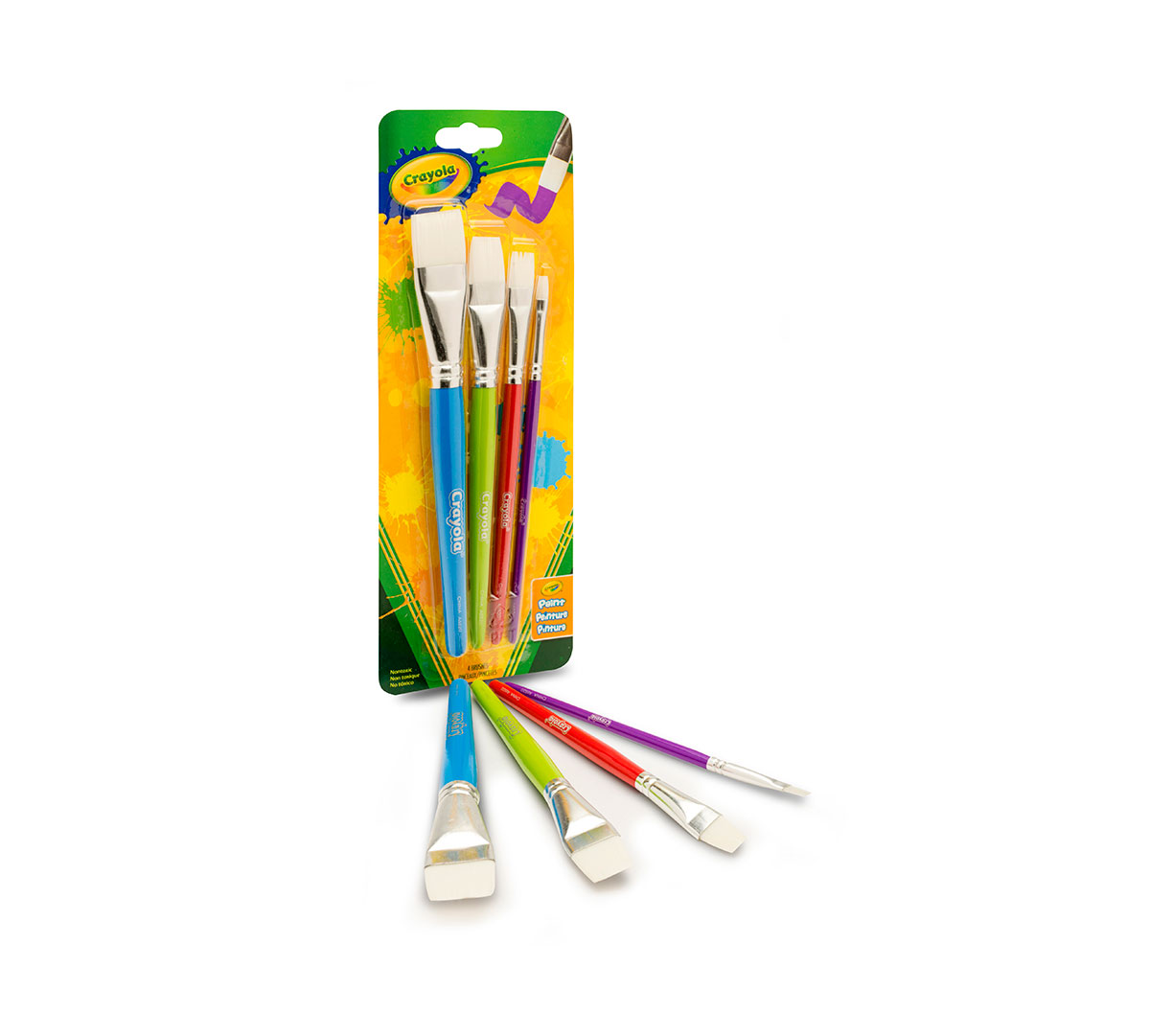 Big Paintbrush Set, 4 ct. Flat - US 6772