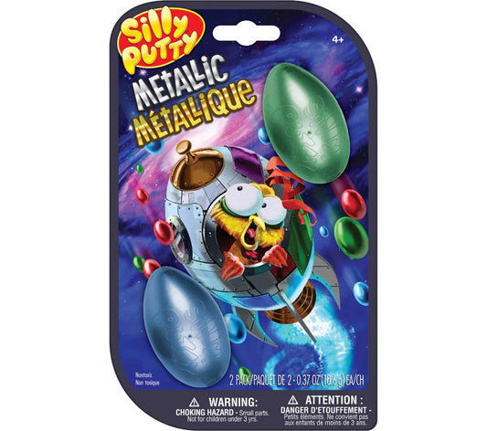 Silly Putty Metallic Eggs, 2 Count - US 1164