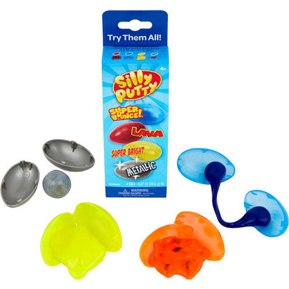 Silly Putty Specialty Pack, 4 Count - US 4530