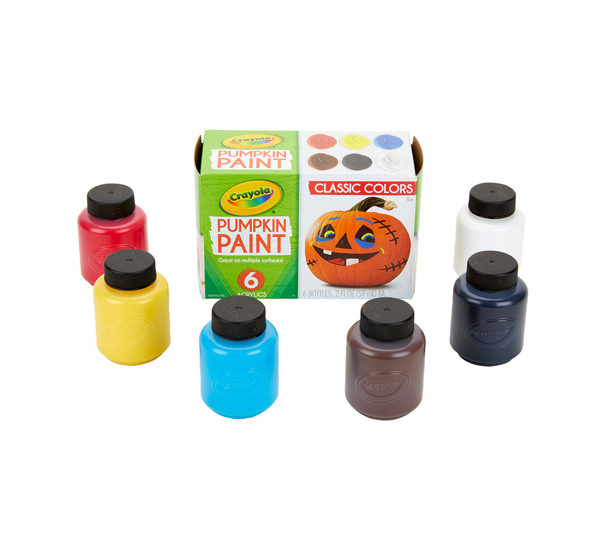 Acrylic Pumpkin Painting Set, Classic Colors - US 2343