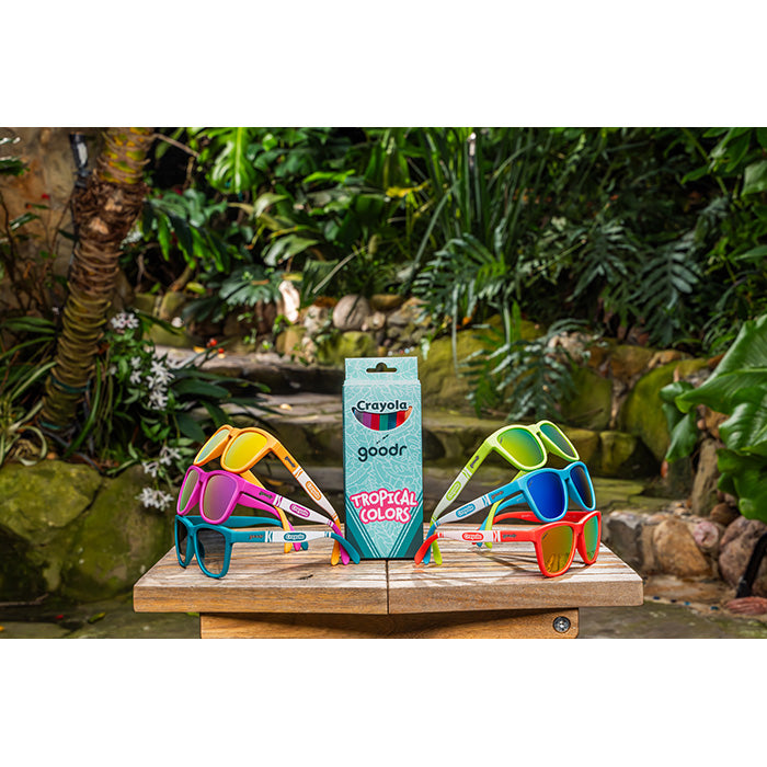Crayola x goodr Sunglasses, Tropical Colors - US 3673
