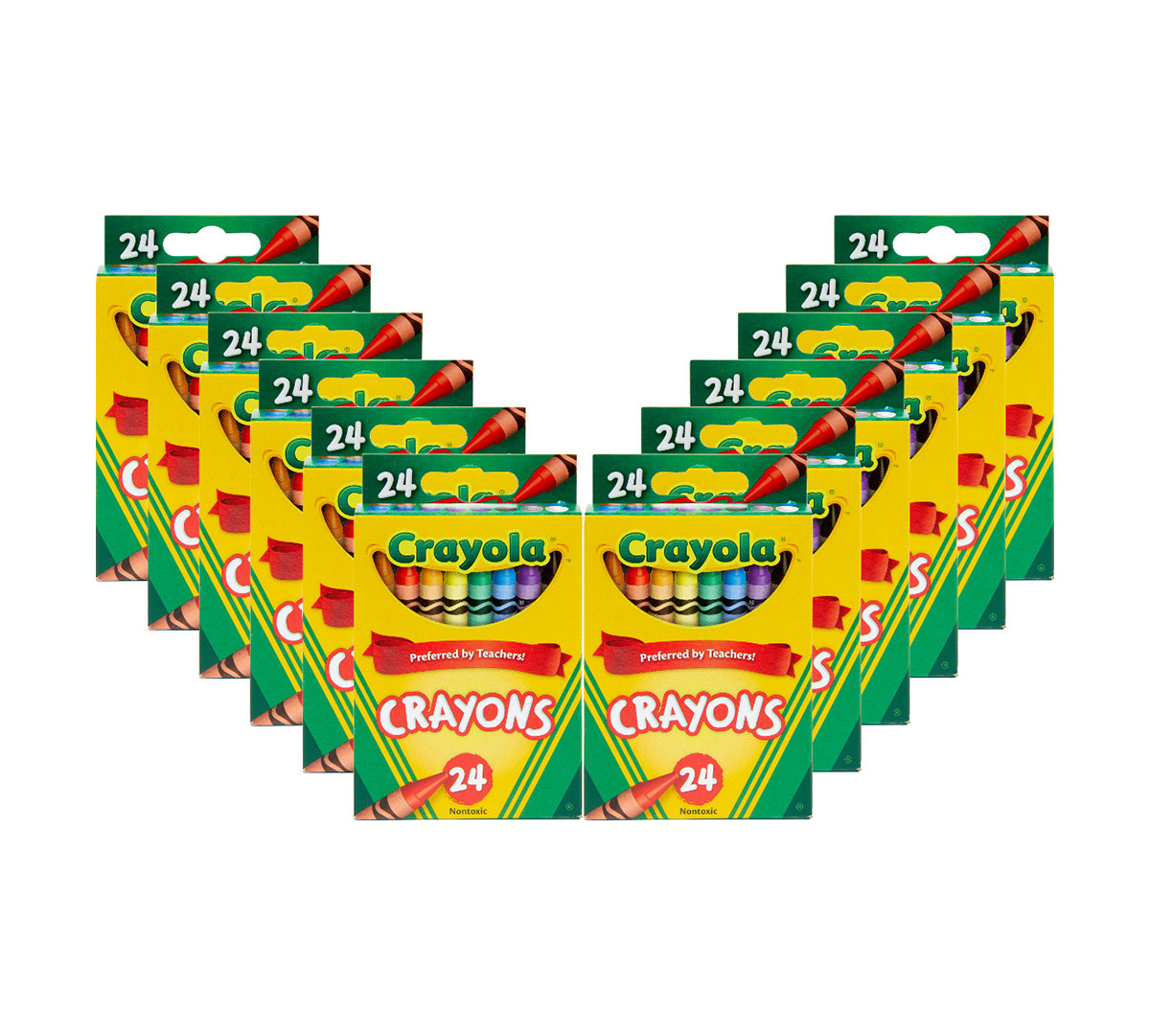 12 Box Classpack of 24 Count Crayons - US 6743