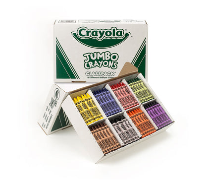 Crayola Jumbo Crayons, 200 Count, 8 Colors - US 3646