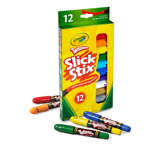 Twistables Slick Stix Super-Smooth Crayons 12 ct. - US 5538
