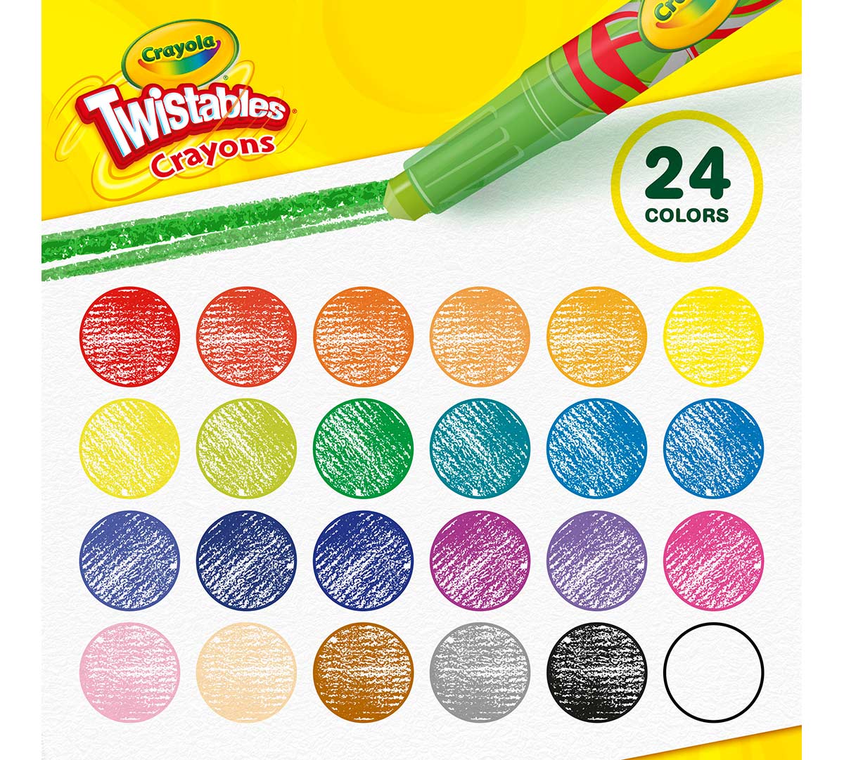 Mini Twistables Crayons, 24 Count - US 9358