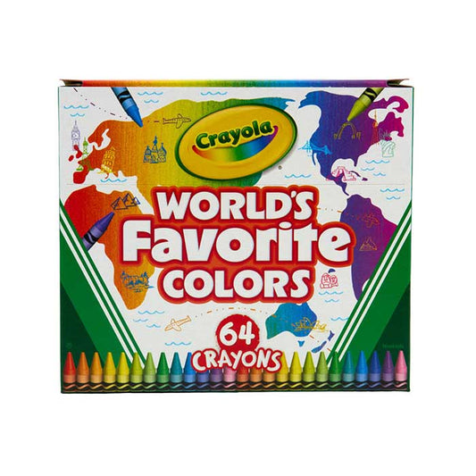 World's Favorite Colors, 64 count Crayons - US 2359