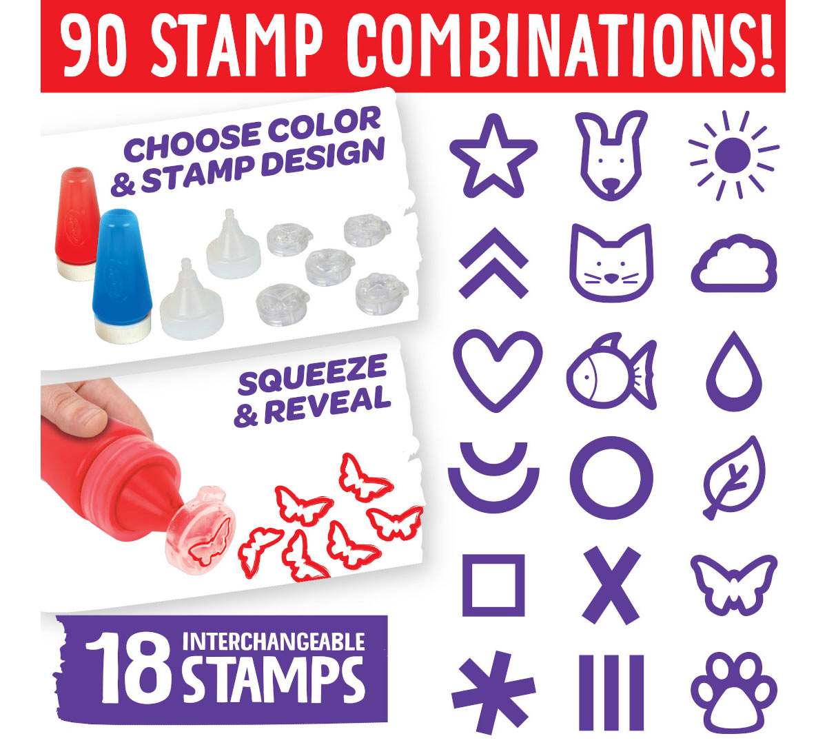 Washable Paint Stampers - US 7385