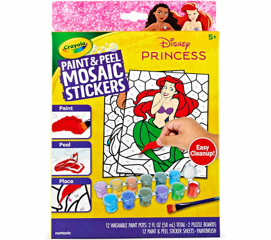 Paint & Peel Mosaic Stickers, Disney Princess - US 6778