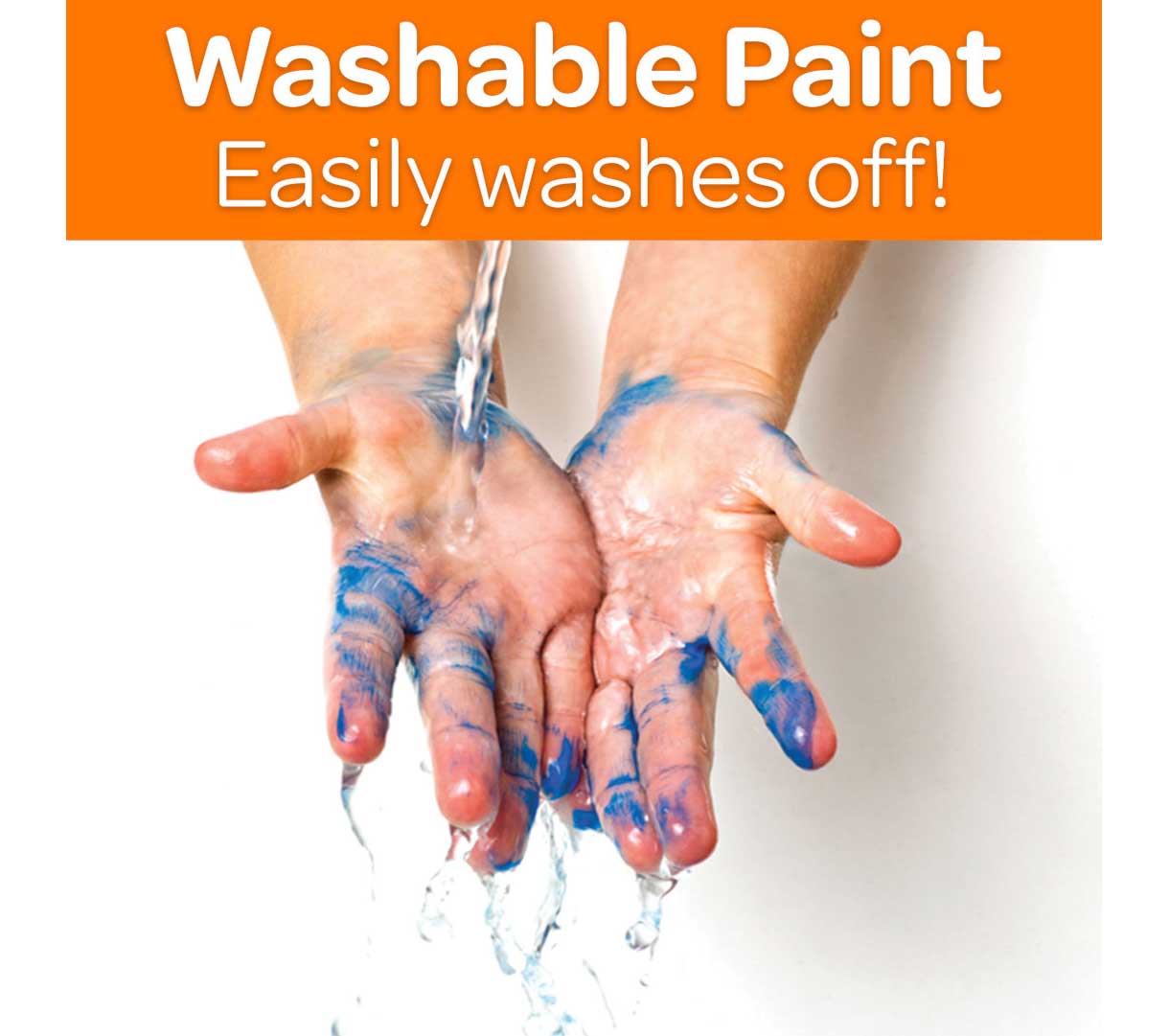 Washable Paint, 12 Count, 16 Ounce Bottles - US 0135