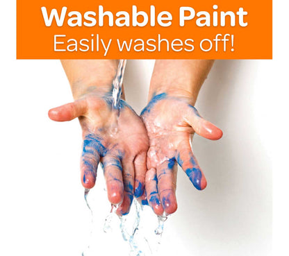 Washable Paint, 12 Count, 16 Ounce Bottles - US 0135