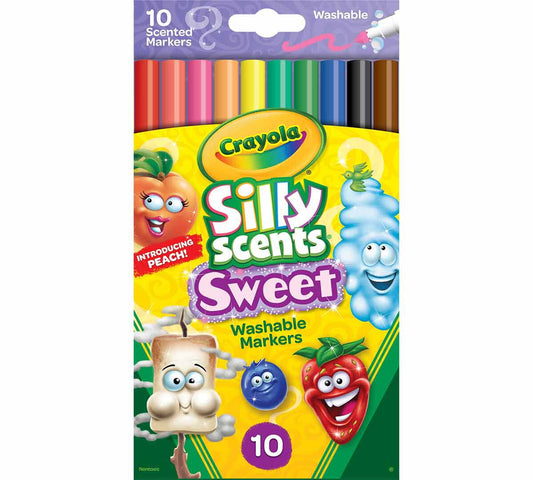 Silly Scents Fine Line Markers, Sweet Scents, 10 Count - US 5259