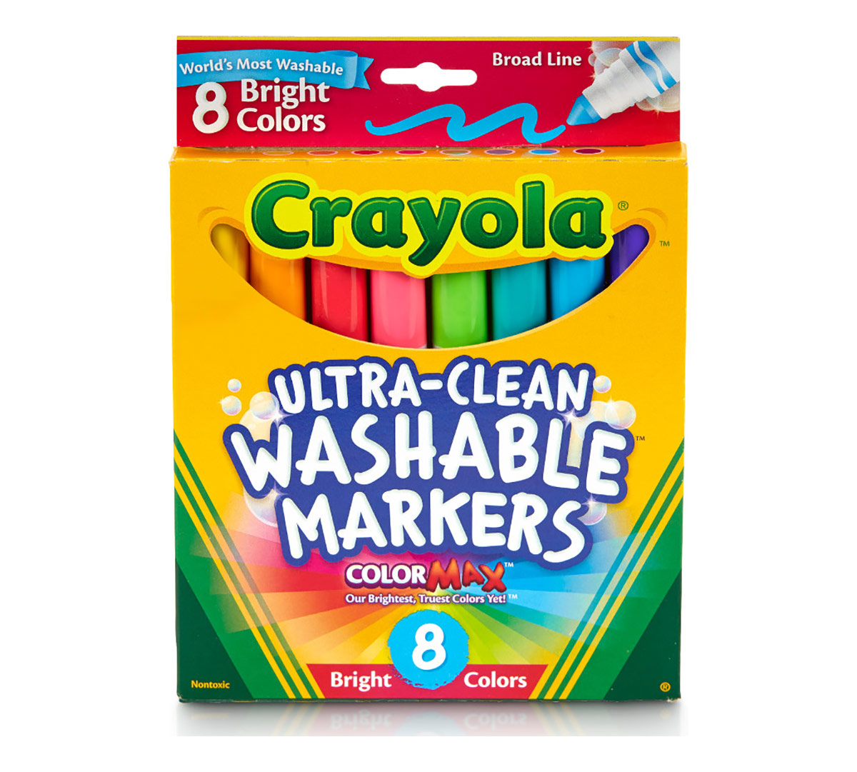Ultra-Clean Markers, Broad Line, Bright, 8 Count - US 2752