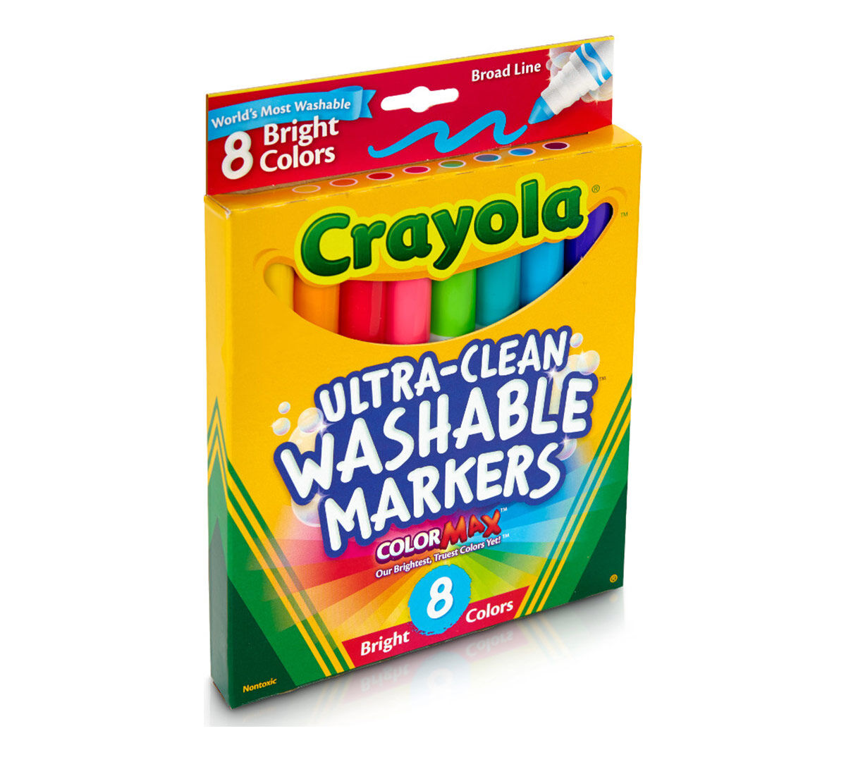 Ultra-Clean Markers, Broad Line, Bright, 8 Count - US 2752