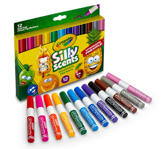 Silly Scents Chisel Tip Markers, Sweet Scents, 12 Count - US 8864