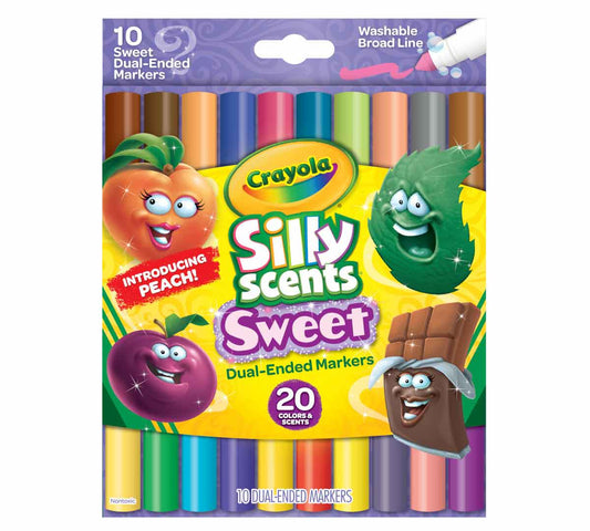 Silly Scents Sweet Dual-Ended Markers, 10 Count - US 0105
