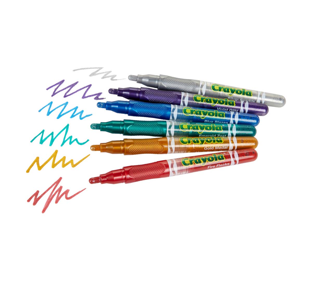 Crayola Project Glitter Markers, 6 Count - US 1003