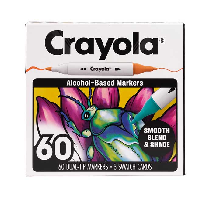Crayola Dual Tip Alcohol-Based Markers, 60 count set - US 1055