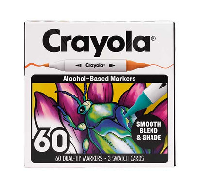 Crayola Dual Tip Alcohol-Based Markers, 60 count set - US 1055