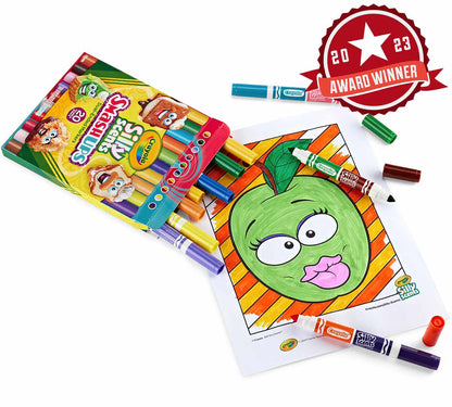 Dual-Ended Silly Scents Smash Ups Washable Markers, Broad Line, 10 Count - US 6258