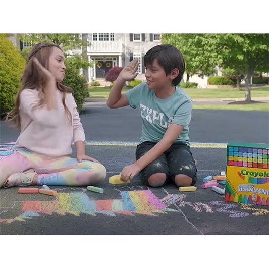Washable Sidewalk Chalk, 130 Count - US 4908