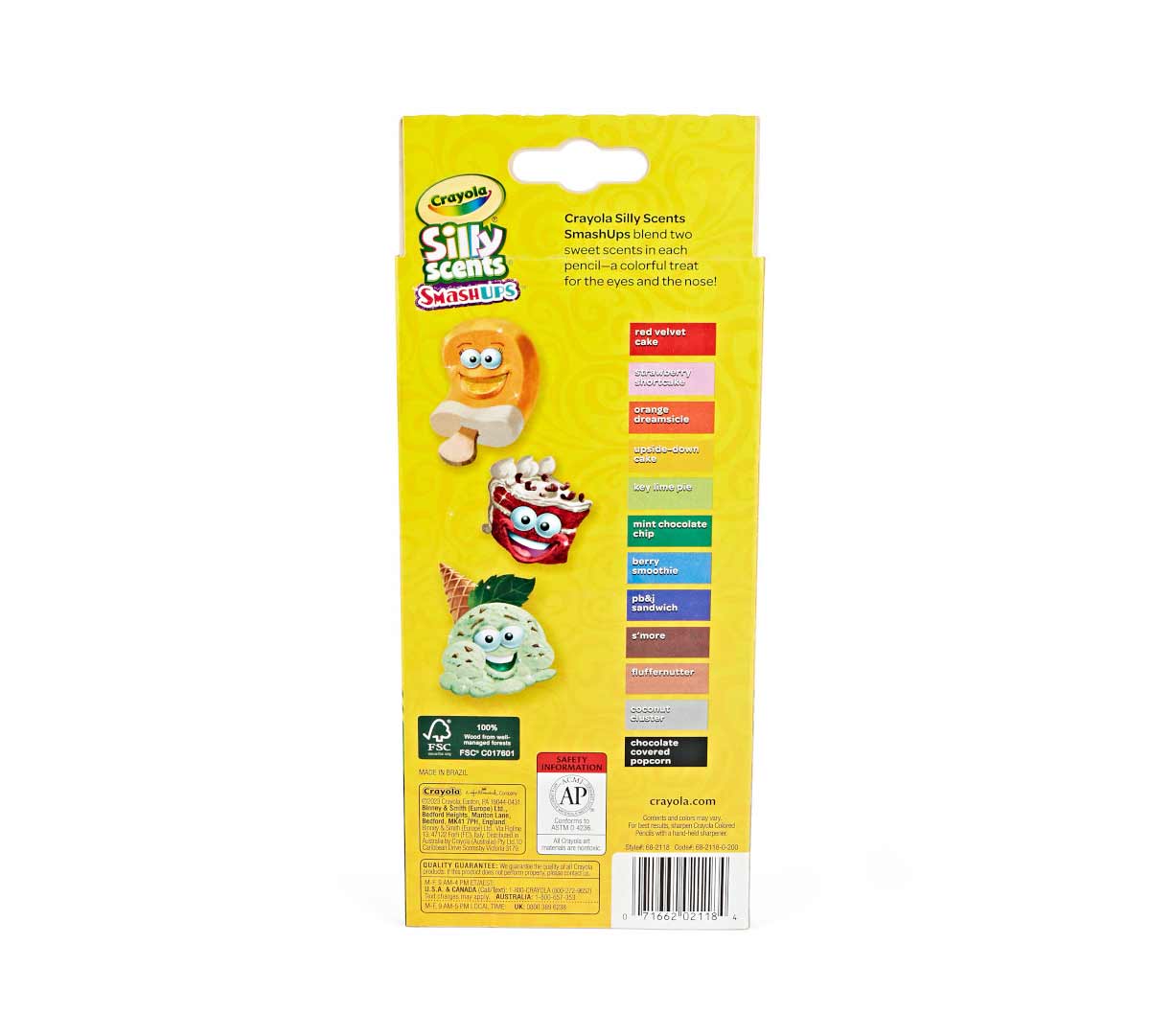 Silly Scents Smash Ups Colored Pencils, 12 Count - US 2948