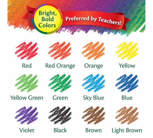 Erasable Colored Pencils, 12 Count - US 9993