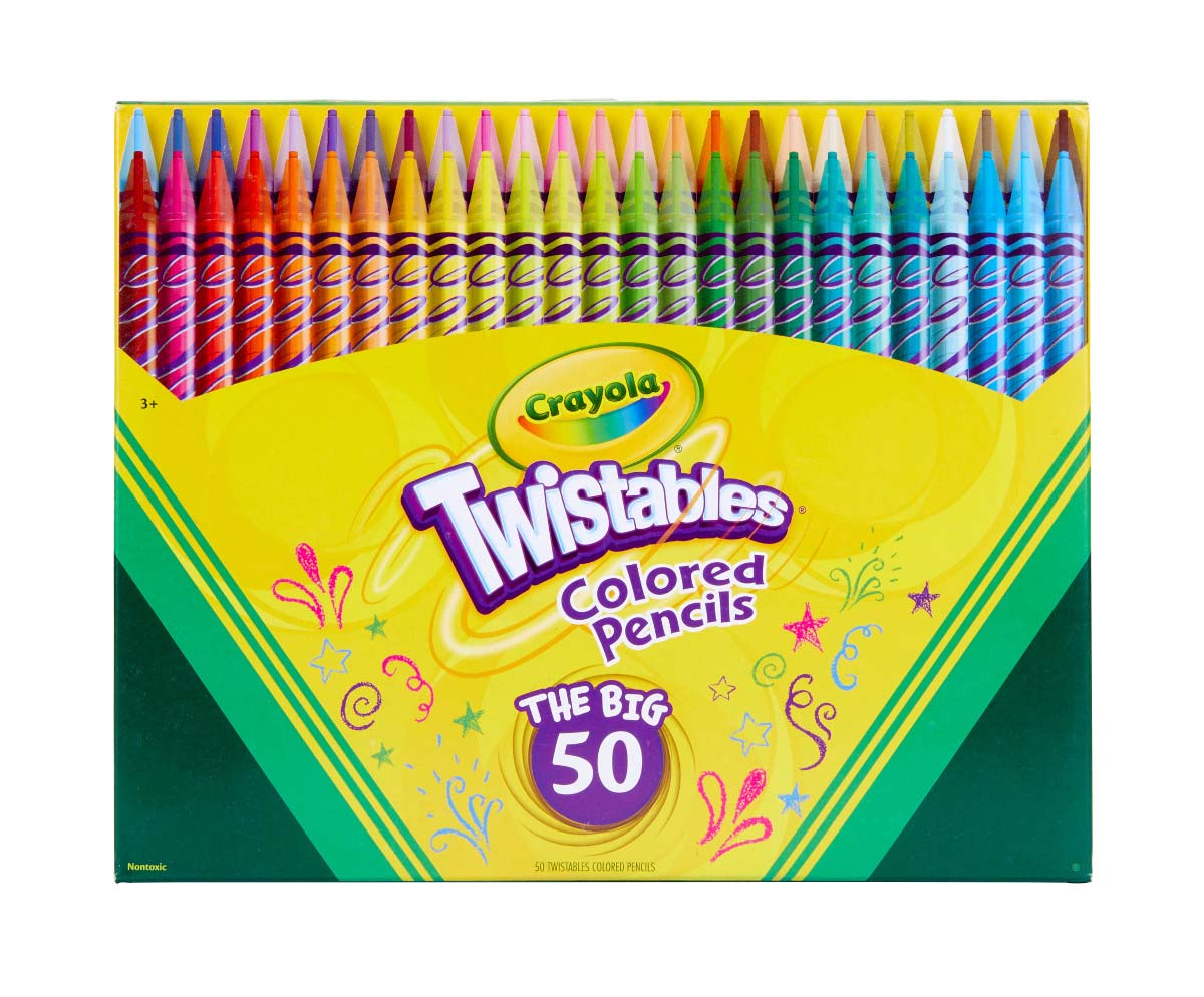 Twistables Colored Pencils, 50 Count - US 7233