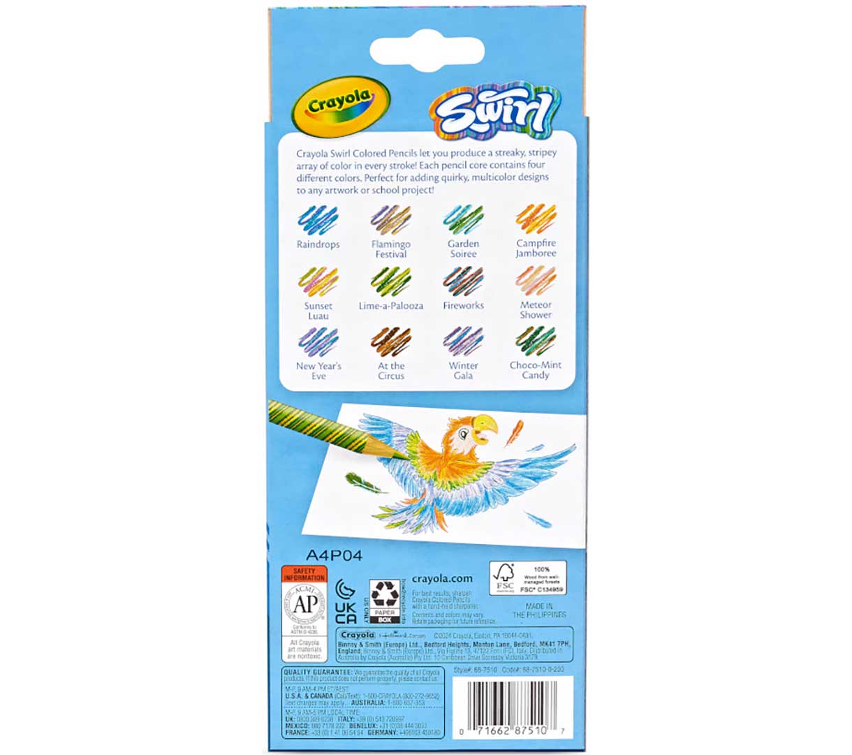 Swirl Colored Pencils, 12 Count - US 0067