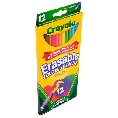 Erasable Colored Pencils, 12 Count - US 9993