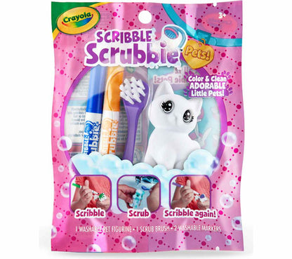 Scribble Scrubbie Pets, 1 count, pink - US 8256