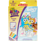 Bluey Color and Erase Reusable Puzzle Set with Markers - US 4370