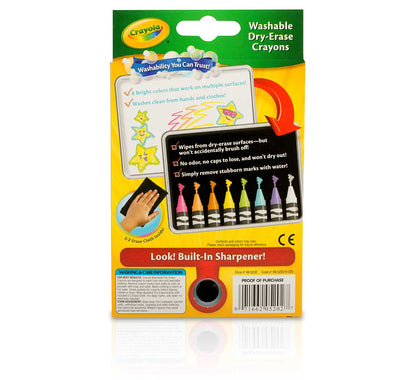 Dry-Erase Bright Crayons - US 0507
