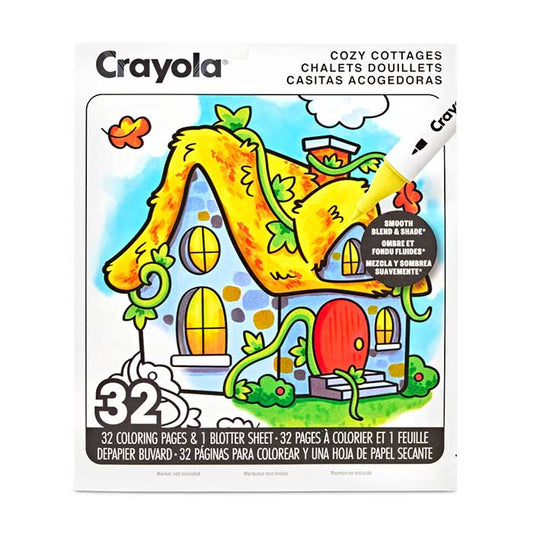 Cozy Cottages Adult Coloring Book, 32 Pages - US 5945