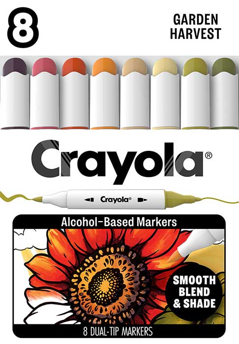 Crayola Color Collections Dual-Tip Alcohol-Based Markers - Garden Harvest (8ct) - US 6049